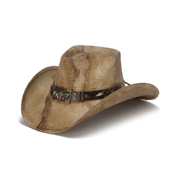 Longhorn Straw Hat Natural