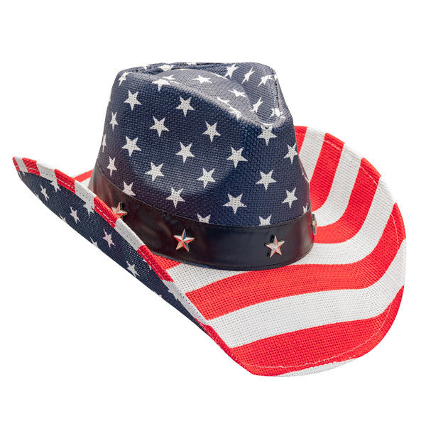 California Hat Company - American Flag Cowboy Hat unisex