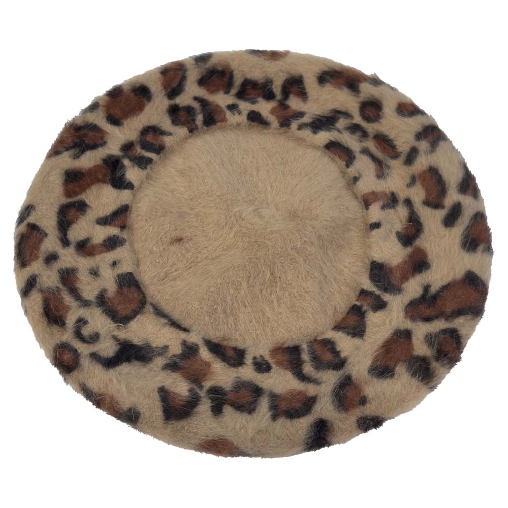 Jeanne Simmons - Angora Cheetah Beret