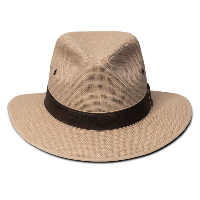 Kooringal | Edward Drover Cotton Linen Safari Hat | Hats Unlimited Khaki / L/X