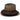 Saint Martin - Distressed Leather Fedora - Brown (Side)