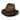 Saint Martin - Distressed Leather Fedora - Brown (Profile)