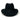 Saint Martin - Black Wool Safari Fedora - Front