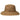 Saint Martin - Paper Braid Down Brim Fedora with Gold Chain - side