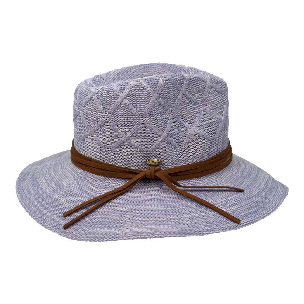 Saint-Martin-SM2754-Blue-Knitted-Safari-Fedora-Side