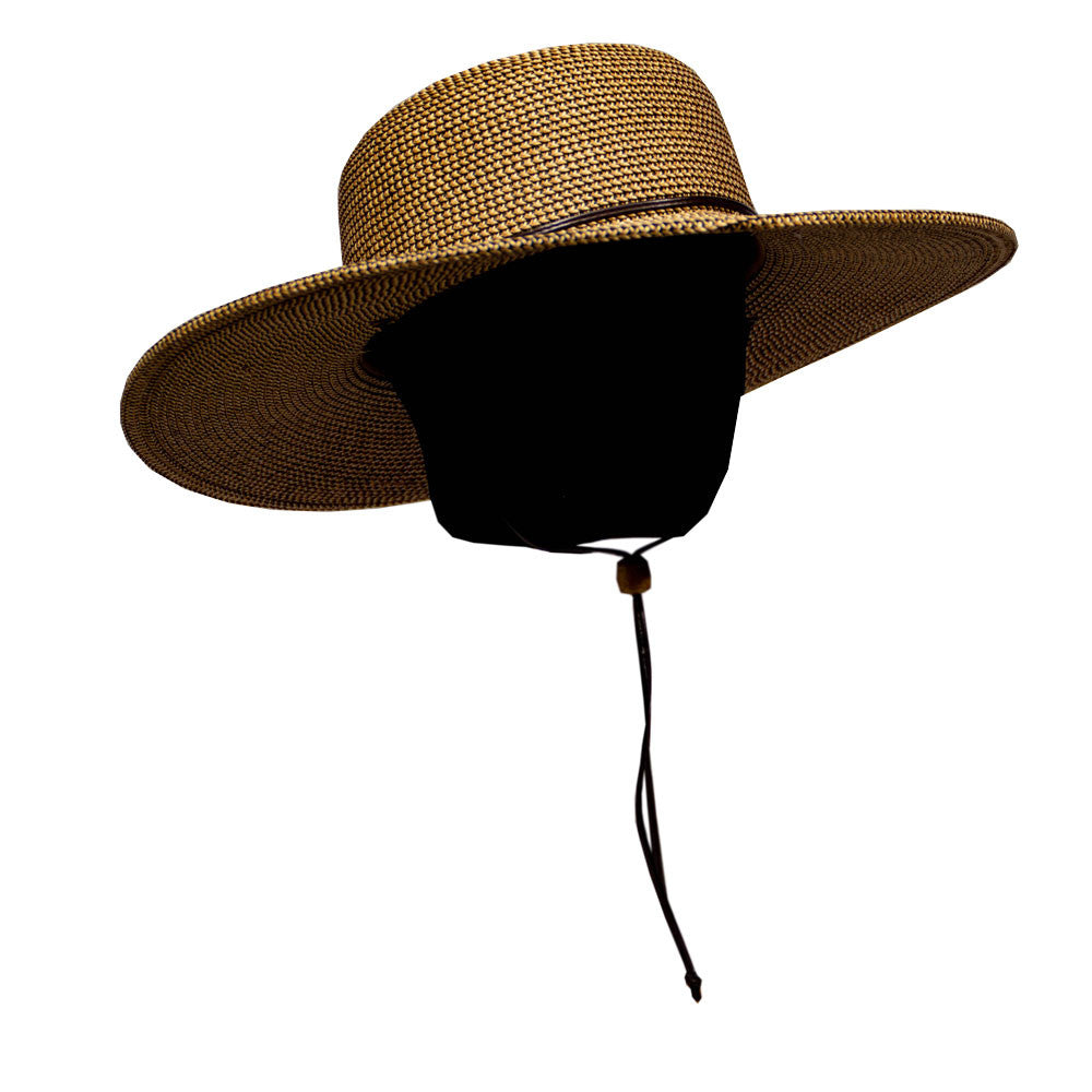 Saint Martin, Tweed Flat Brim Sun Hat